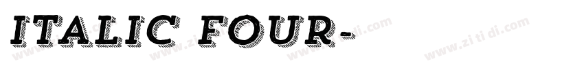 Italic Four字体转换 Italic Four字体转换